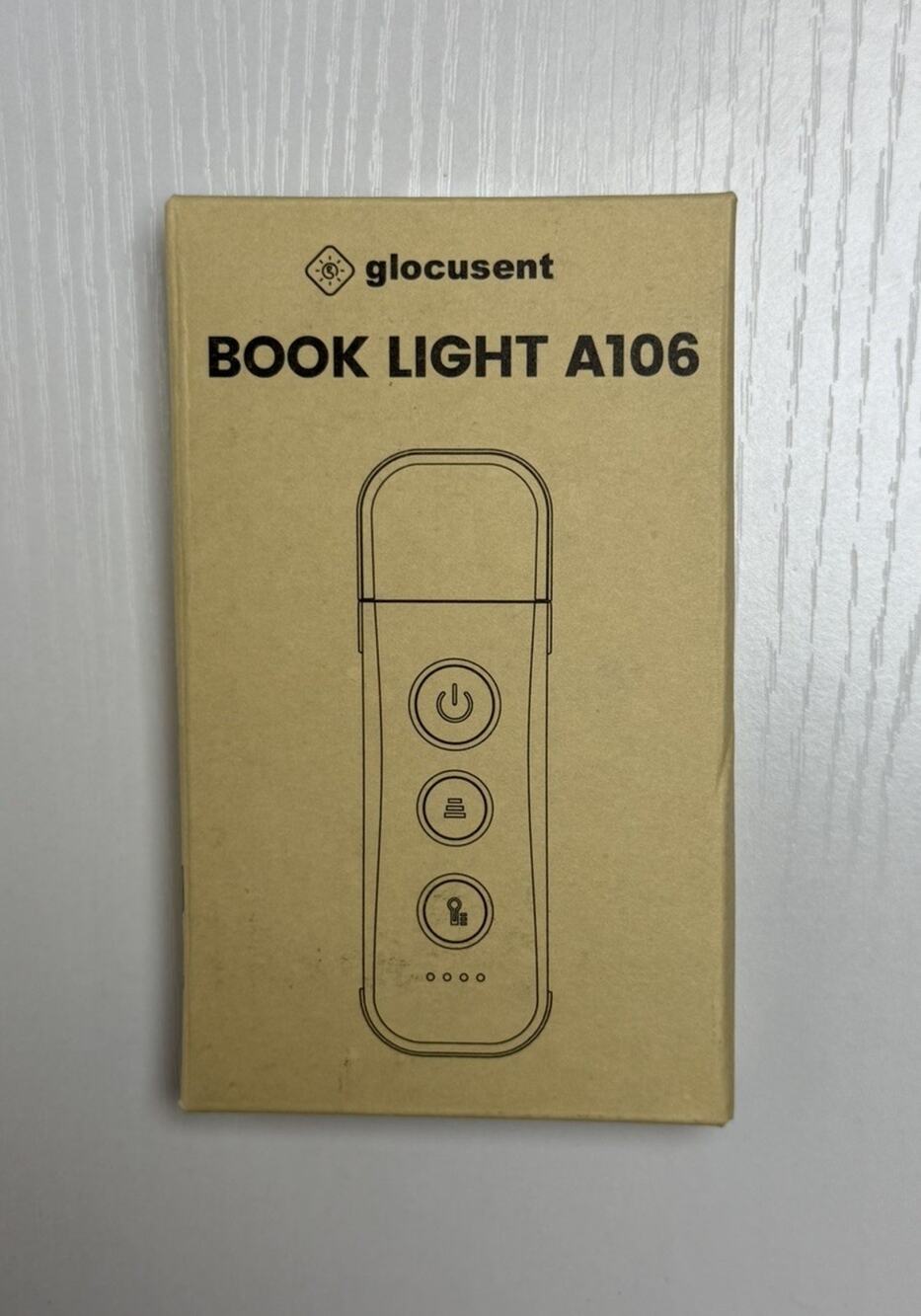 Glocusent Book Light A102 USB-C Rechargeable ABS Stainless Steel